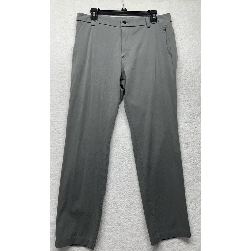 Lululemon Mens Size 34 Gray Commission Straight Chino Pants (J10)